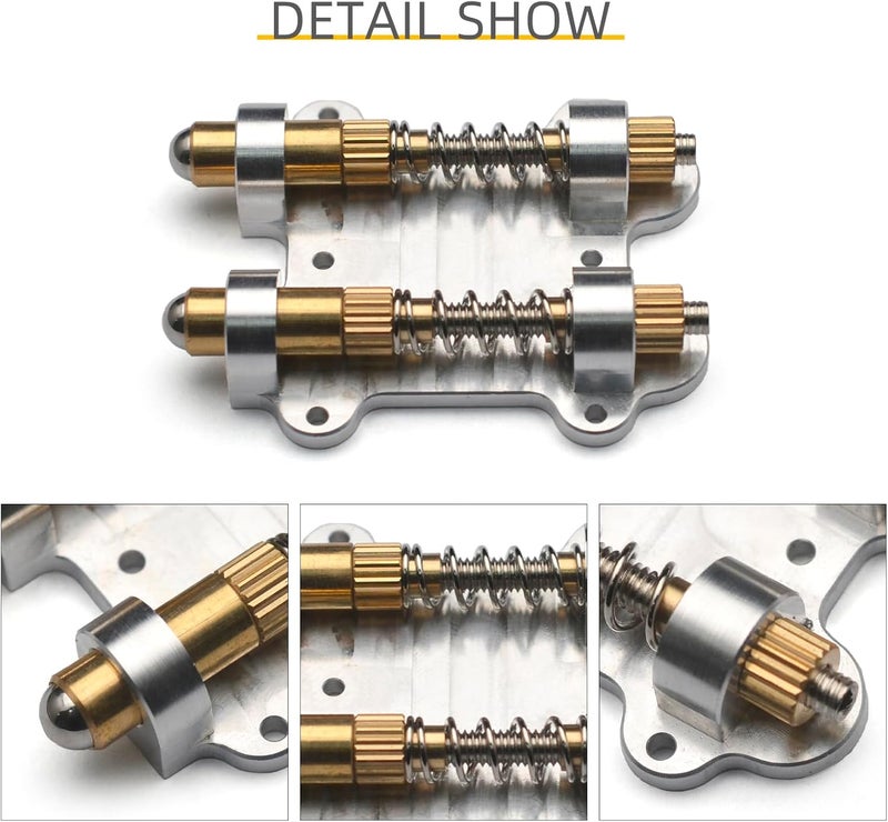 MAXCHEER Electric Guitar Brass Tremolo Bridge Brass Arming Adjuster for FR Tremsetter Set Guitar Tremolo Stabilizer Stopper Guitar Parts (Dual) - Image 2